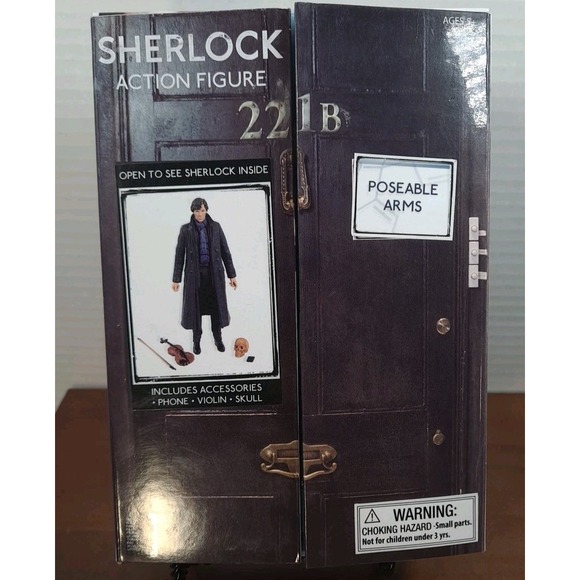 NIB Underground Toys Sherlock 5" Action Figure With Accessories Poseable Arms - Picture 3 of 9